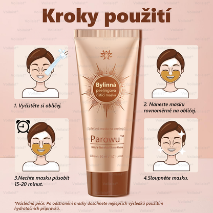 Parowu™ Bělící a Odstraňující Skvrny Maska -🍀Přírodní složky trvale odstraňují pigmentové skvrny, stařecké skvrny, pihy a sluneční skvrny🔥
